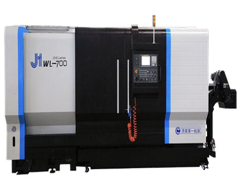 J1WL-700 CNC lathe with slant bed for machining aluminum wheel hub